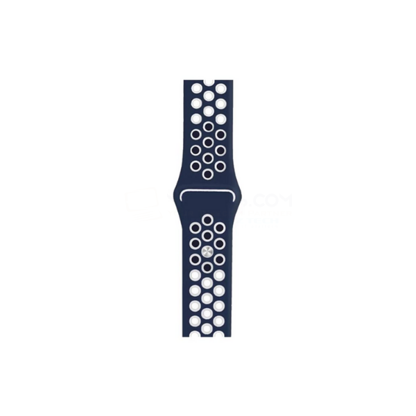 Apple Watch Soft Silicone Nike Sports Band Blue-White (Near to Original)